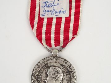 Médaille commémorative de l’expédition d'Italie (1859), attribuée aux 