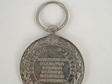 Module argent par le graveur Barre de la médaille d'Italie époque Napo