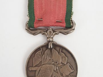 Médaille de Crimée turque pour un combattant Français, module rond arg