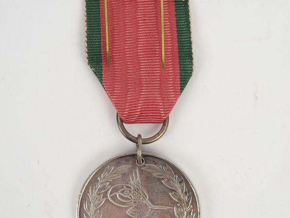 Médaille de Crimée turque pour un combattant anglais (drapeau Anglais 