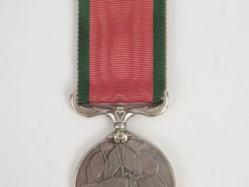 Médaille de Crimée turque pour un combattant Sarde (drapeau de Savoie 