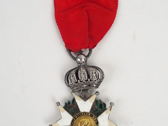 Etoile de chevalier de la légion d'honneur époque Second Empire à l'or