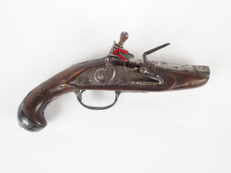 Vente aux enchères Petit pistolet de voyage ou de gousset à silex, époque Louis XV, corps