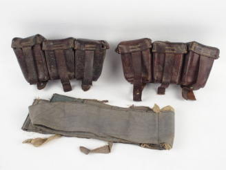 Vente aux enchères Lot composé de deux cartouchières Allemandes première guerre mondiale 