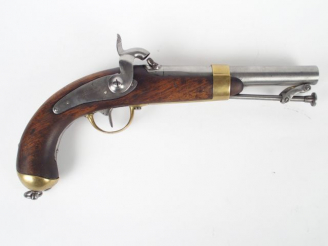 Vente aux enchères Pistolet de Marine réglementaire modèle 1837, fabrication « Manufactur