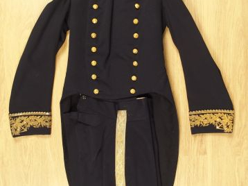 Uniforme de gala d'un officier de marine Français daté de 1862, fabric