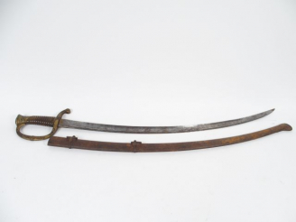 Vente aux enchères Sabre réglementaire Français d’officier d’artillerie modèle 1829. Mont