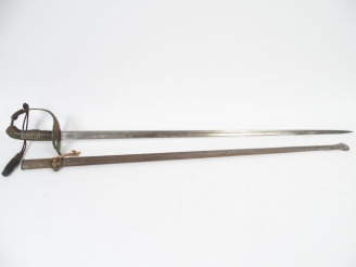 Vente aux enchères Sabre de fantaisie  Français 3eme république, lame plate symétrique à 