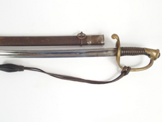 Vente aux enchères Sabre réglementaire Français d’adjudant d’infanterie modèle 1845, Bell