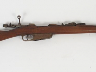 Vente aux enchères Mousqueton Italien réglementaire Carcano 1891 calibre 6,5 d’origine, f