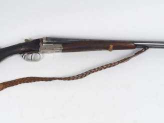 Vente aux enchères Fusil juxtaposé artisanal stéphanois “monte”, joli fusil à éjecteur ca