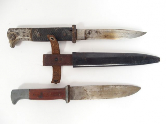 Vente aux enchères Couteau de combat baïonnette Allemand première guerre mondiale. Pommea