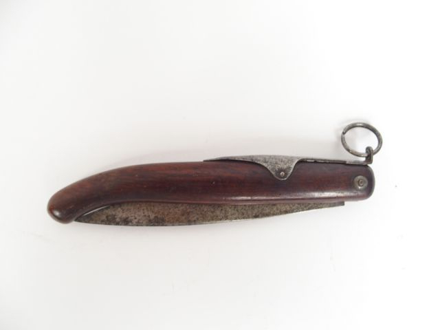 Grand couteau pliant de poche de soldat Français 1914/18 à cran d’arrê