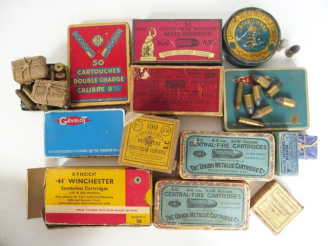 Vente aux enchères Lot important de munitions de collection en boite d’origine dont super