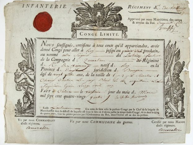 Certificat "Congés militaire".