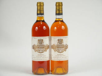 Vente aux enchères 2 BOUTEILLES CHÂTEAU COUTET 1er CC SAUTERNES - 1989