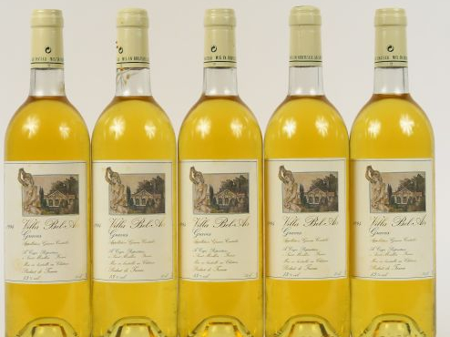 5 BOUTEILLES VILLA BEL-AIR GRAVES - 1994 - LB