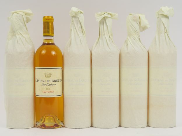 6 BOUTEILLES CHÂTEAU DE FARGUES SAUTERNES - 2004 - CBO