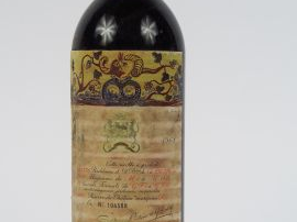 Vente aux enchères 1 BOUTEILLE CHÂTEAU MOUTON ROTHSCHILD 1er GCC PAUILLAC - 1968 - LB/ETL
