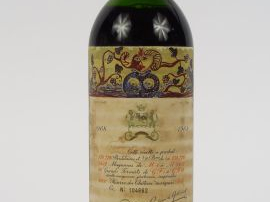 1 BOUTEILLE CHÂTEAU MOUTON ROTHSCHILD 1er GCC PAUILLAC - 1968 - MEP/EL