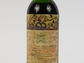 1 BOUTEILLE CHÂTEAU MOUTON ROTHSCHILD 1er GCC PAUILLAC - 1968 - MEP/EL