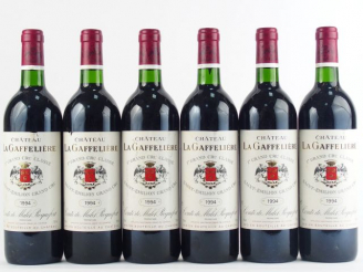 Vente aux enchères 6 BOUTEILLES CHÂTEAU LA GAFFELIERE 1er GCC ST EMILION - 1994 - BG +/1 