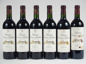 Vente aux enchères 6 BOUTEILLLES CHÂTEAU PRIEURE LICHINE GCC MARGAUX : 4 de 2001 - 1 de 2