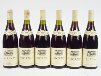 Vente aux enchères 6 BOUTEILLES SANTENAY ROUGE SORINE   FILS - 2000