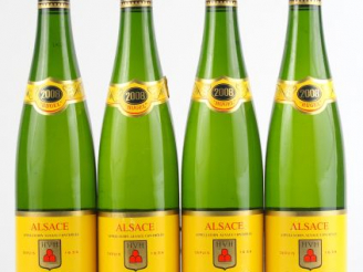 Vente aux enchères 4 BOUTEILLES SYLVANER J. HUGEL - 2008