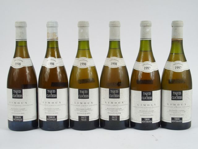 6 BOUTEILLES TOQUES ET CLOCHERS - HAUTE VALLEE : 1998 x 2 - TERROIR ME