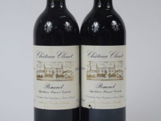Vente aux enchères 2 BOUTEILLES CHATEAU CLINET POMEROL - 1990 - 1 ETLD