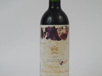 Vente aux enchères 1 BOUTEILLE CHATEAU MOUTON ROTHSCHILD 1ER GCC PAUILLAC - 1992 - ELA