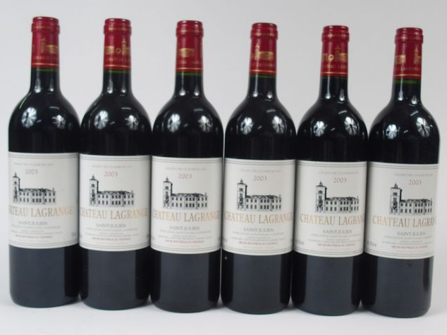 6 BOUTEILLES CHATEAU LAGRANCE GCC ST JULIEN - 2003