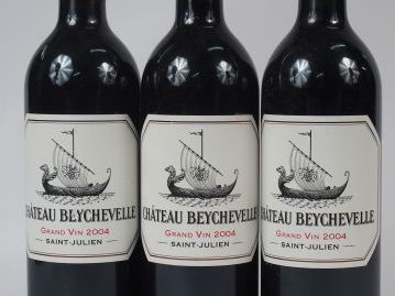 3 BOUTEILLES CHATEAU BEYCHEVELLE GCC ST JULIEN - 2004