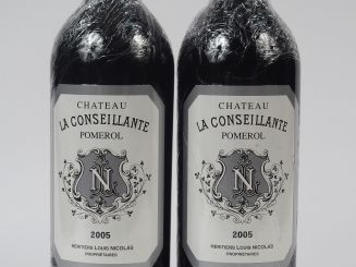 Vente aux enchères 2 BOUTEILLES CHÂTEAU LA CONSEILLANTE POMEROL - 2005