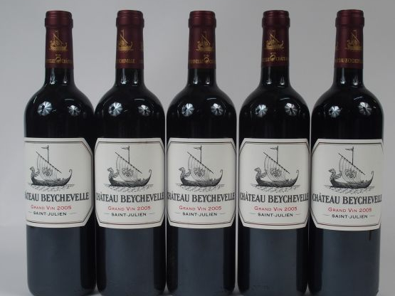5 BOUTEILLES CHATEAU BEYCHEVELLE GCC ST JULIEN - 2005