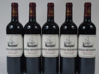 Vente aux enchères 5 BOUTEILLES CHATEAU BEYCHEVELLE GCC ST JULIEN - 2005