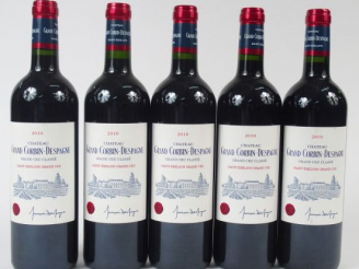 Vente aux enchères 5 BOUTEILLES CHATEAU GRAND CORBIN DESPAGNE GCC ST EMILION - 2010