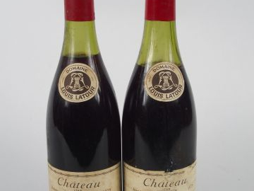 2 BOUTEILLES CORTON BRANCEY LOUIS LATOUR - 1978 - 4 CM / 6 CM