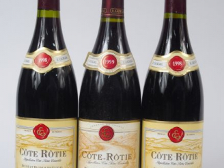 Vente aux enchères 3 BOUTEILLES COTE ROTIE GUIGAL - 2/1998 1/1999