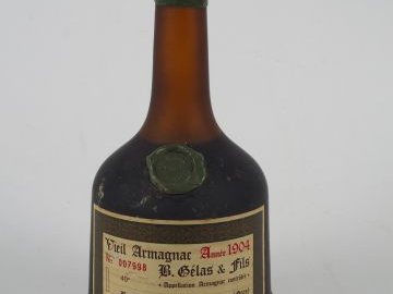 1 BOUTEILLE VIEIL ARMAGNAC GELAS ET FILS - 1904