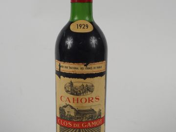 1 BOUTEILLE CAHORS CLOS DE GAMOT - 1929