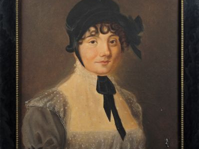 Ecole française XIXème 'Monsieur et Madame'. Paire de portraits, huile