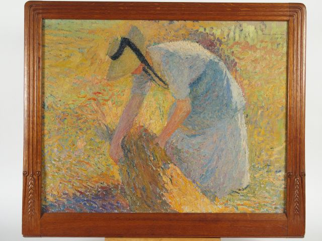 	Henri MARTIN	 ‘Moissonneuse à la gerbe de blé’. Etude pour la grande 