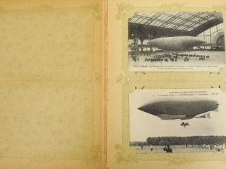 Vente aux enchères Album de cartes postales : 30 sur les dirigeables et ballons. Photogra