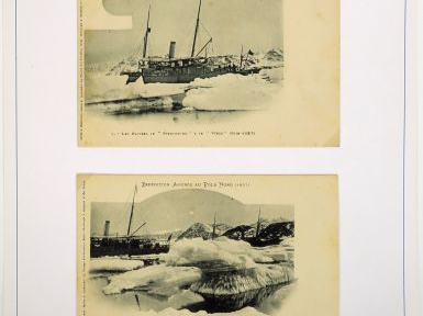 Rare ensemble de 25 cartes postales relatant le déroulement de l'expéd