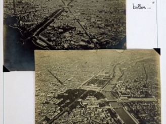 Vente aux enchères Ensemble de 9 photographies : 2 de Paul Tissandier, 2 de Santos Dumont