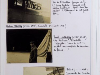 Vente aux enchères Ensemble de 16 photographies de pilotes : 'Les as de la première Guerr