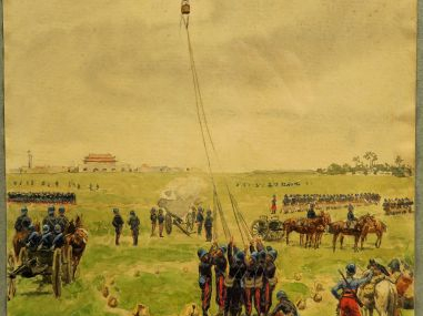 Lucien ROUSSELOT. Aquarelle, signée en bas à droite. 'En 1884, 'la Vig