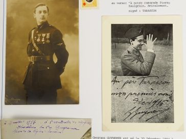 Georges GUYNEMER  - 2 cartes postales + 1 photo du 5,7,17 'décoration 